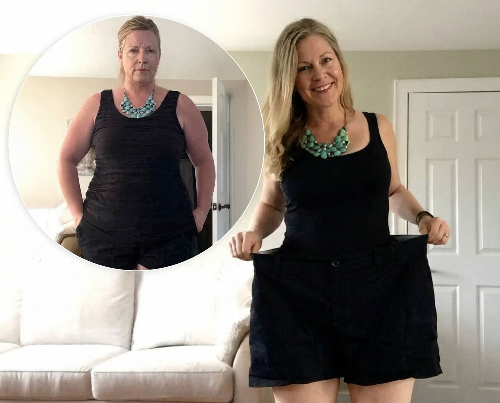 Karen's visible transformation