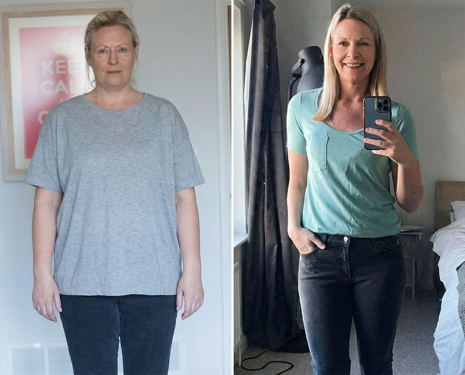 Nicole Bentley before and after six weeks